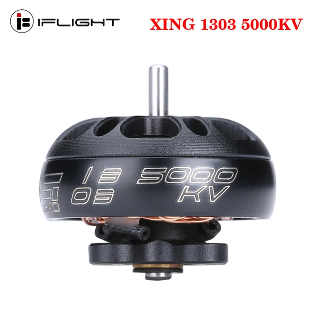 IFlight XING 1303 5000KV 2-4S FPV Micro Brushless Motor with 1.5mm Shaft Compatible 2 Inch Propeller for RC FPV Whoop Drone 1