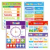 Children's Learning English Chart Fruit/ Color/ Animal/ Body Part /Number and Letter Big Card A4 Poster Classroom Decora for kid 4