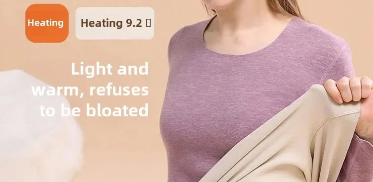 Description Picture 3 of itemWomen's Thermal Underwear Set First Base Layer Long Johns Fleece Lined Undershirt for Winter Cold Weather Thermal Clothing