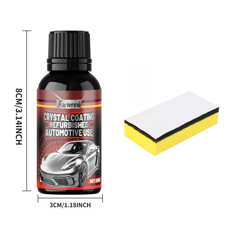 1pc Crystal coating for automotive use, plastic repair and retreading agent for black automotive interiors, repair coating 2