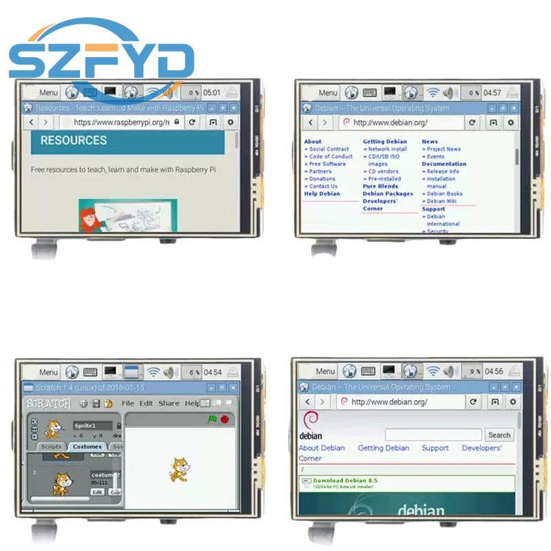 Enhanced 3.5-Inch Touchscreen Display with Touch Pen