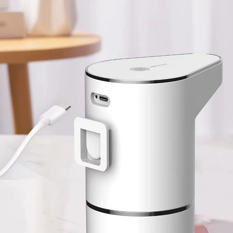 Hand Sanitizer Dispenser Intelligent Sensor Multi-Speed Contact-Free Wall-Mounted Vertical Rechargeable Soap Dispenser