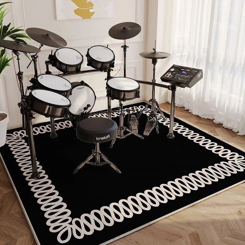 Music Instruments Carpet Soundproof Battery Carpet Shock Absorption Large Rug Home Decor Alfombra Musical Non Slip Floor Mat 2