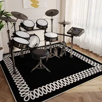 Music Instruments Carpet Soundproof Battery Carpet Shock Absorption Large Rug Home Decor Alfombra Musical Non Slip Floor Mat 2