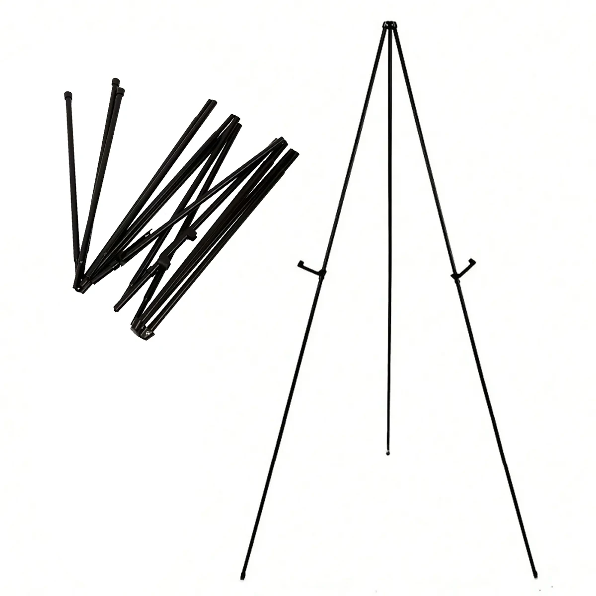 Easy Folding Display Stand Anti-slip Adjustable Height Display Easel Wedding Decor Birthday Party Gatherings Supply folding display stand