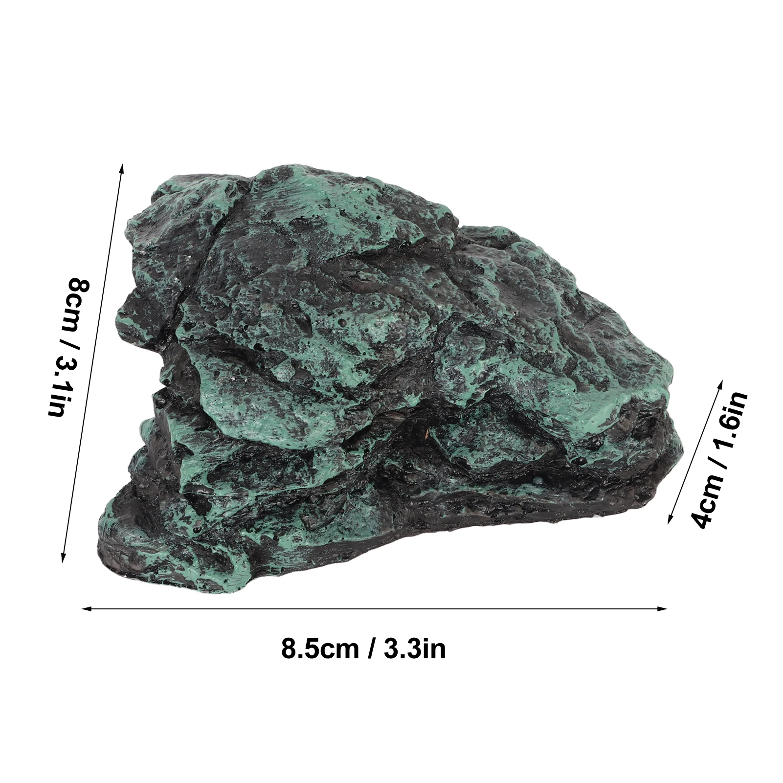 Reptile Rock Hide Cave Simulation Realistic Safe Comfortable Resin Rock Hideout for Terrarium Decoration 2