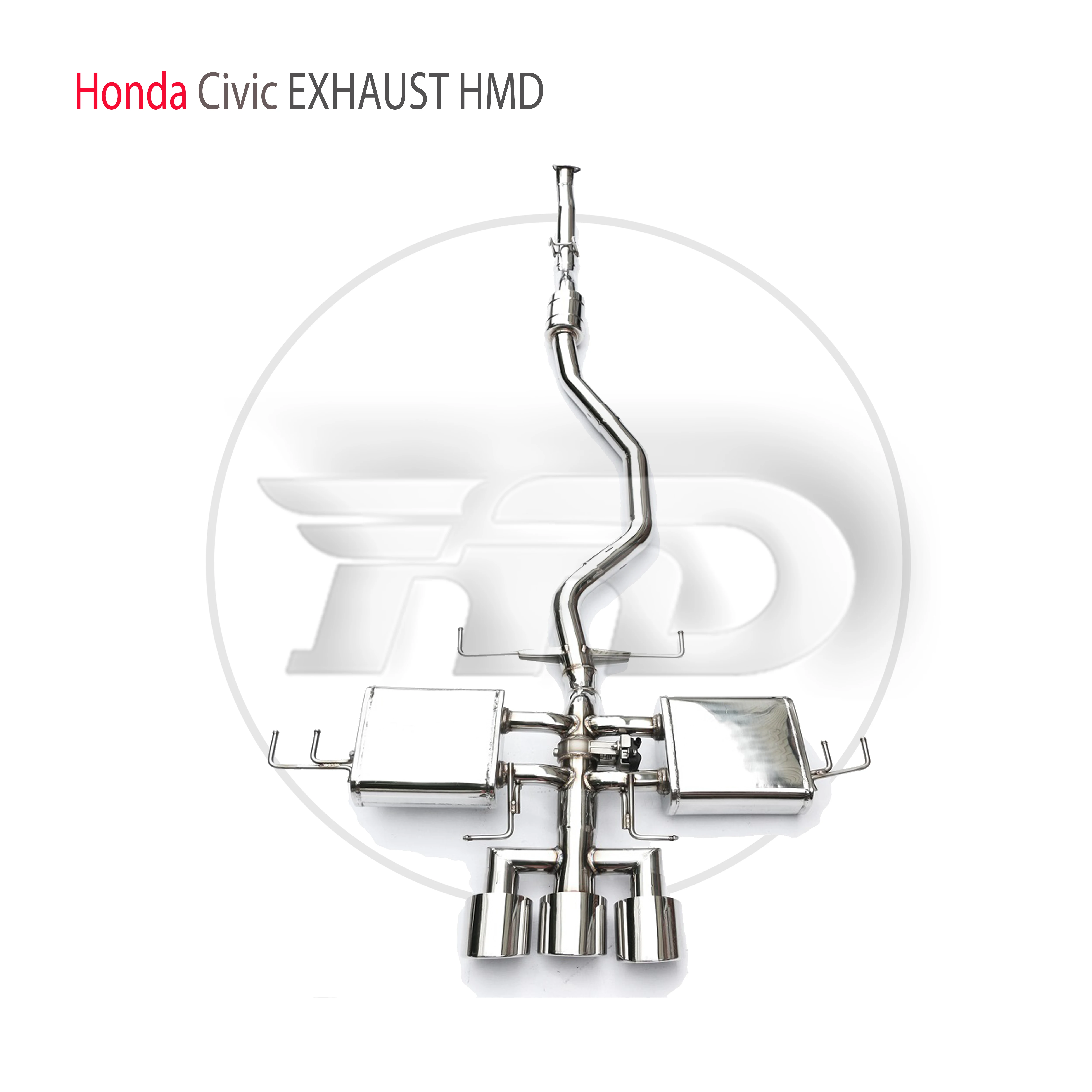 

Выхлопная система HMD из нержавеющей стали для Honda Civic