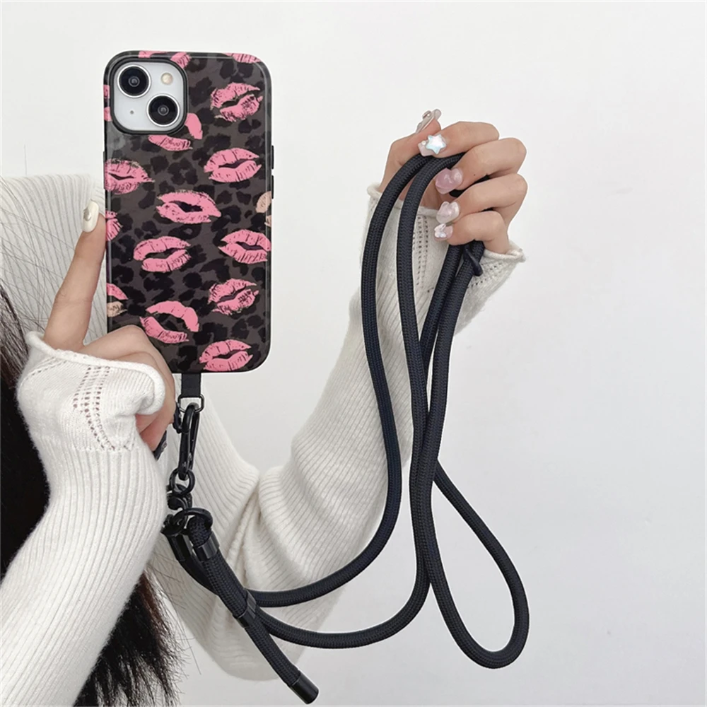 Sexy leopard print intInclusive Magnetic Phone Case Two-In-One Film Protective Shell For iPhone 15 14 13 12 11 Pro Max Plus Mini