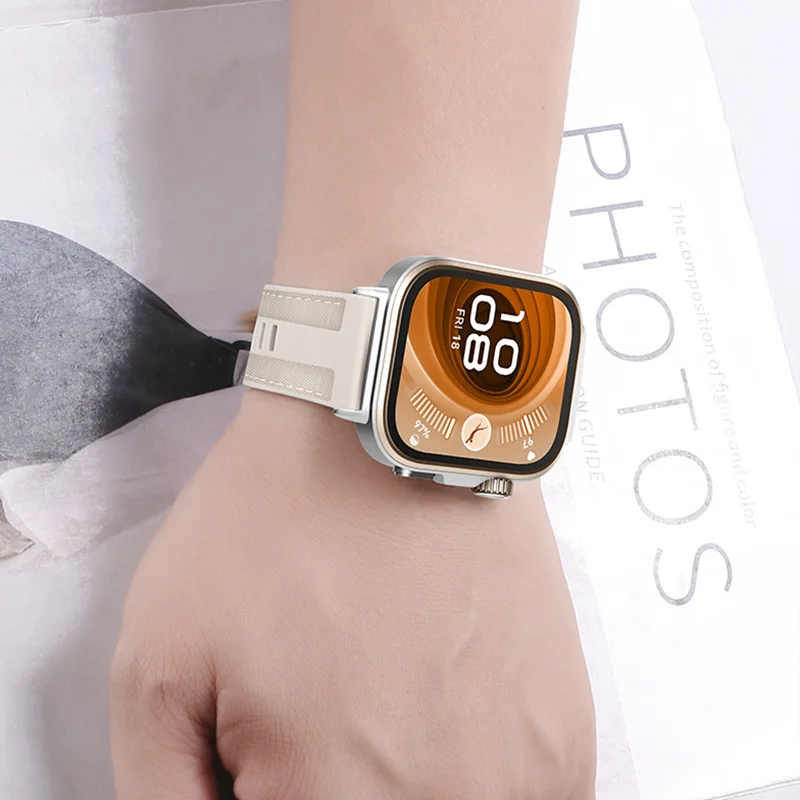 Breathable Soft Silicone Nylon Sport Band Strap