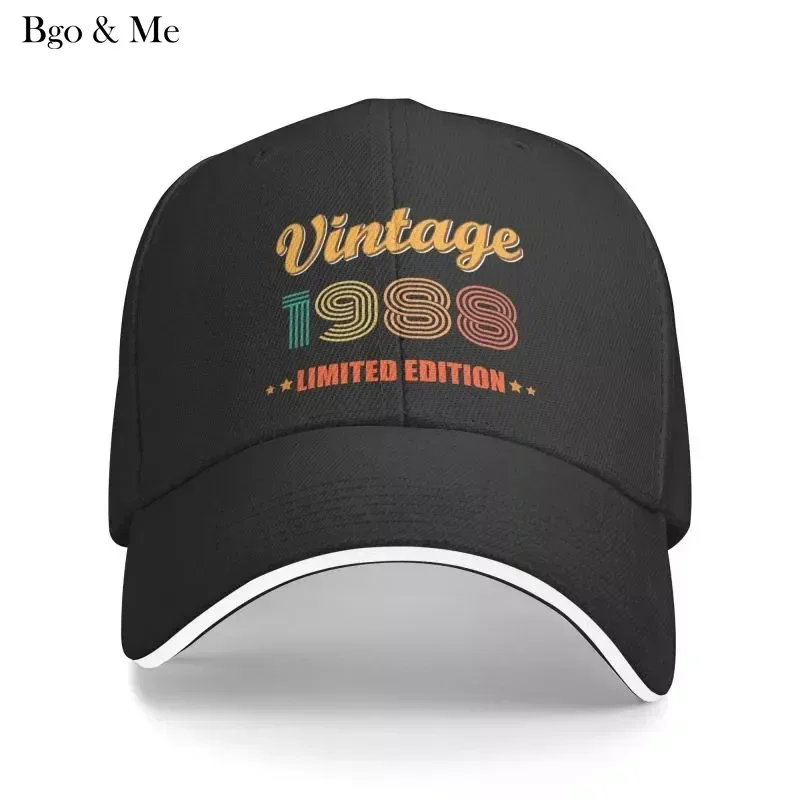 

2024 New Custom Vintage 1988 Limited Edition Birthday Baseball Cap Men Women Adjustable Dad Hat Outdoor