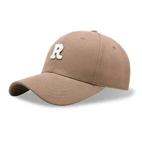 R Letter Baseball Cap Men Women Cotton Large Size Hat for Big Head 65-70cm 60-65cm 56-60CM 2