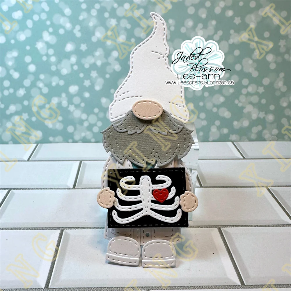 Gnome Medical Embellishment Cluster Metal Cutting Dies Stamps Stencils for Scrapbooking Stamp Photo Album Decorative Embossing