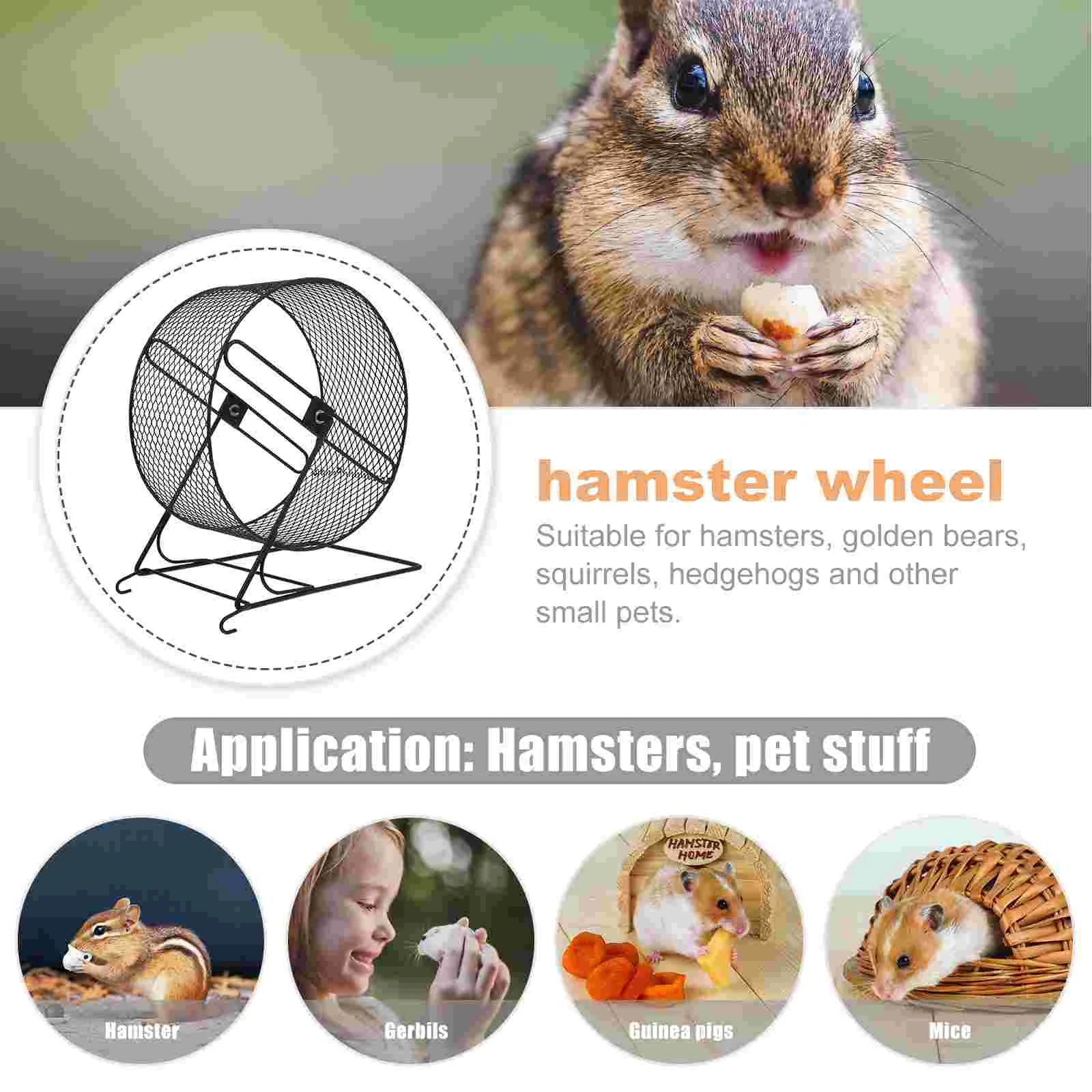 Exercise Wheel Wheel Hamster Exercise Running Small Silent Chinchilla Largehedgehog Guinea Ratgerbil Metal Pet Quiet S Animal