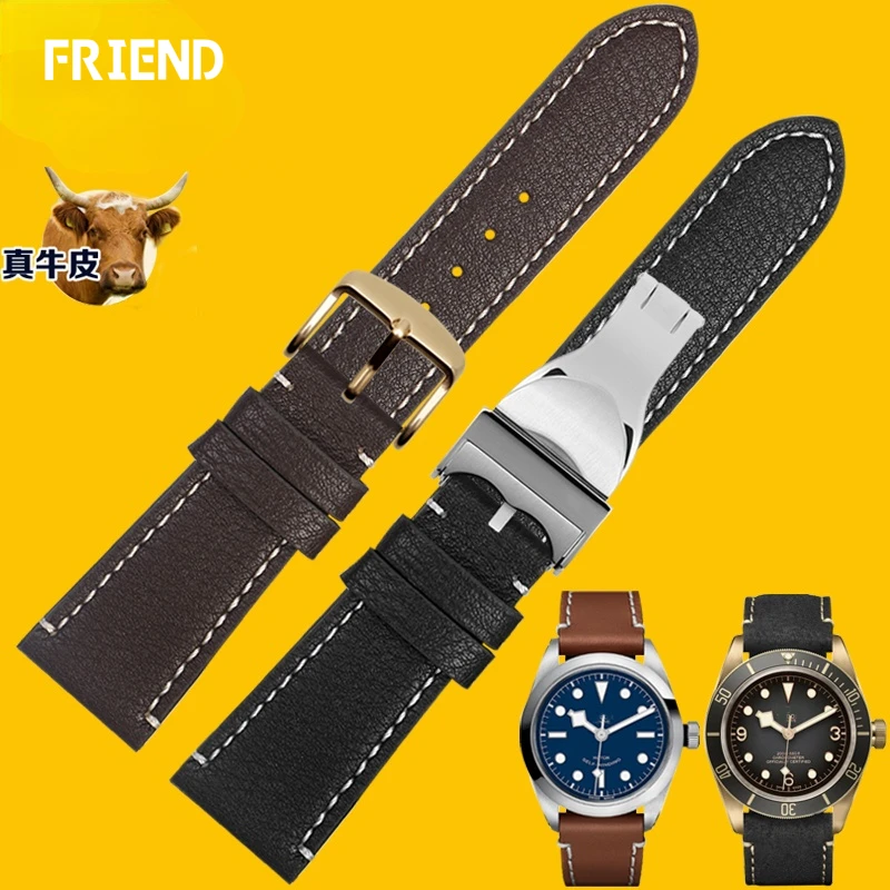 Cinturino In Vera Pelle Per Tudor M79250Ba Cinturino In Vera Pelle Cinturino Da Uomo In Vera Pelle 22Mm