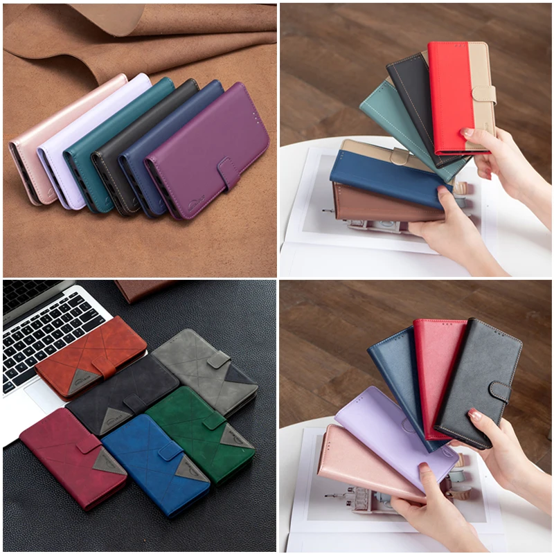 Luxury Leather Wallet Flip Case - Premium Protective Phone Cover