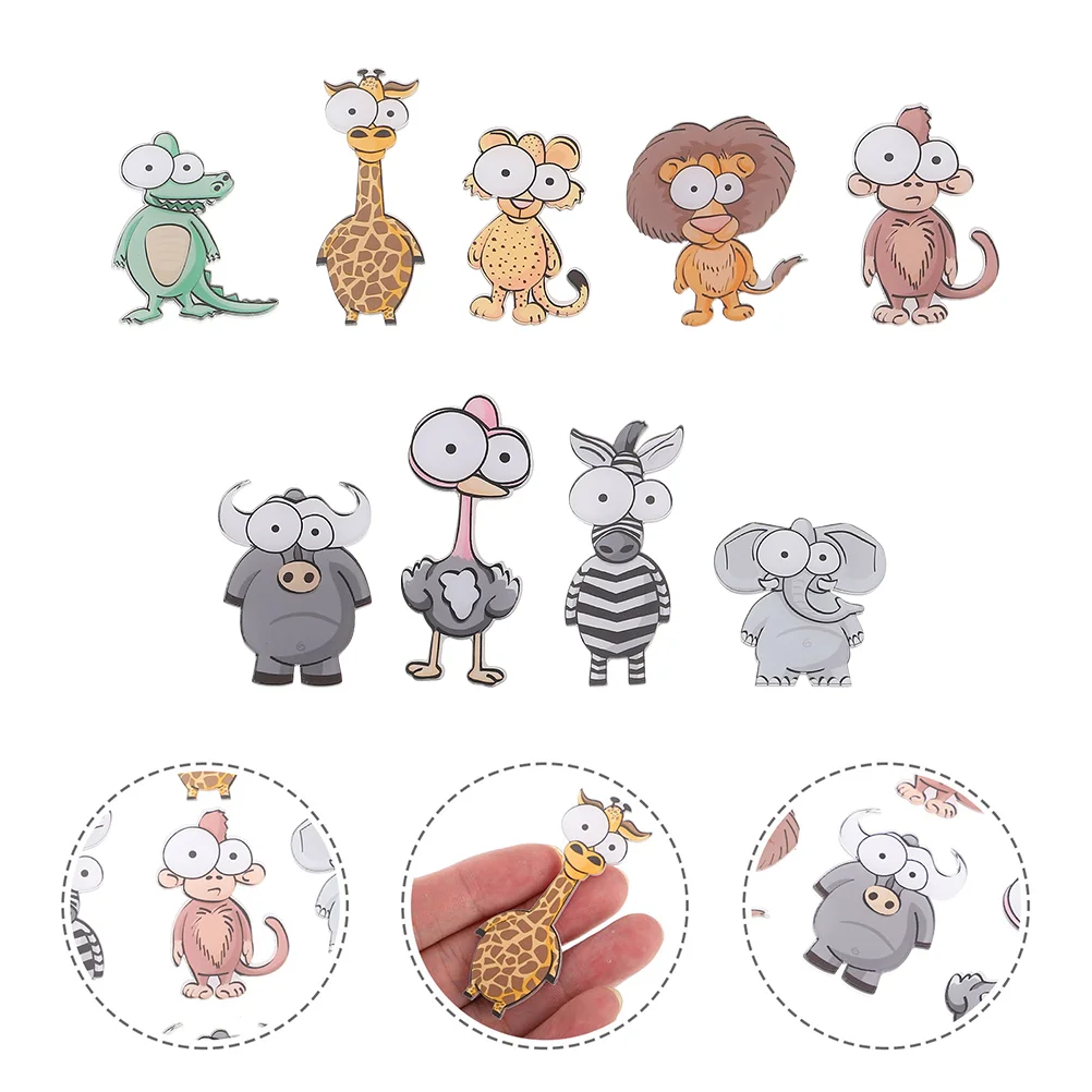 

18pcs Refrigerator Cartoon Animal Magnet Stickers Magnetic Fridge Stickers