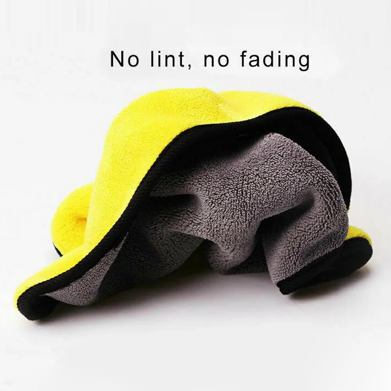 Car Wash Microfiber Towel Car Cleaning Drying Cloth Dish Cleaning Cloth Rag Dry Strong Absorbent Soft Towel Auto Care