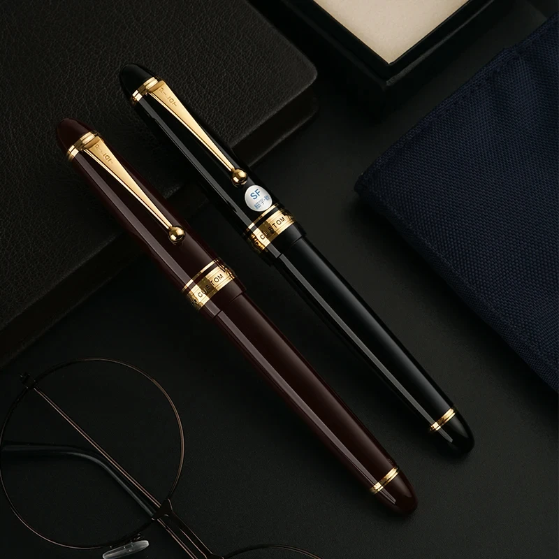 Pilot-pluma estilográfica personalizada, juego de bolígrafos originales de Japón, Punta dorada de 14K, FKK-3000R de almacenamiento de tinta de gran capacidad, novedad de 743