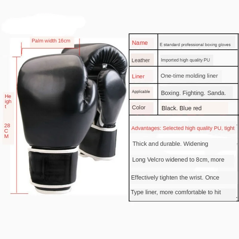 Men's  Boxing Gloves MMA Boxing Gloves Kick Boxing Karate Muay Thai Mixed Fighting Gloves Kick Boxing Training Gloves