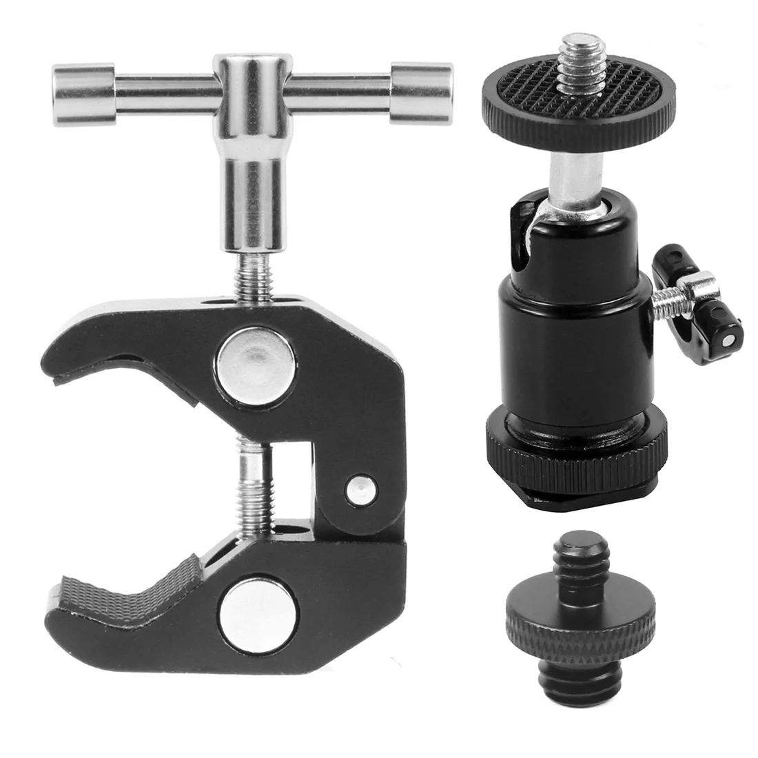 Super Clamp Mount Holder with Tripod Ball Head Adapter for Gopro For Insta360 DS
