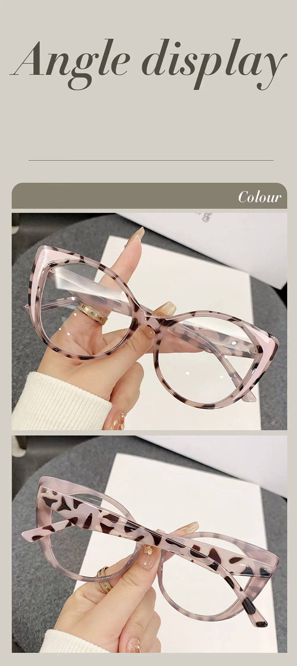 Blue Light Blocking Glasses Comfortable Fashion  Eye Glasses Anti Blue Light Eyewear Unique Texture Leopard Print Glasses