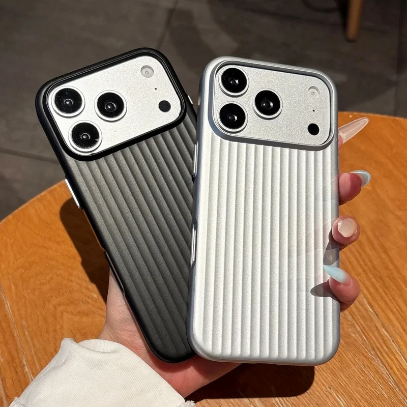 Matte Luggage Stripe Luxury Phone Case