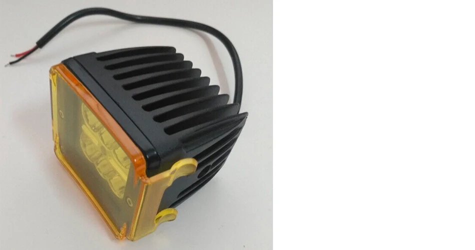 2 stücke Schutzhülle Objektiv Abdeckung Gelb Für 3x3 Zoll Platz Cube Pods LED Arbeit Licht Bar Nebel Lampe fahren Licht PC – Detail 3
