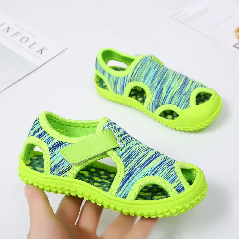 Beach Shoes, Children Sandals, Baby Shoes-Summer Baby Boys and Girls Sandals Soft Bottom Non-slip Outdoor Anti-collision