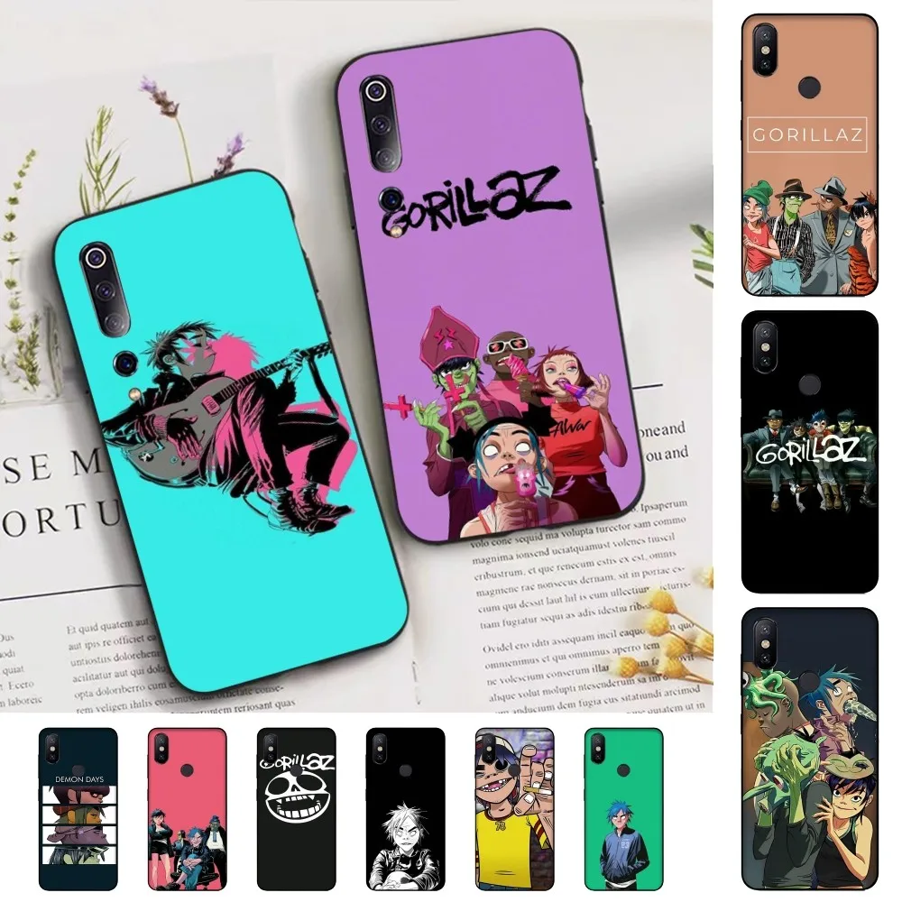 Custodia Per Telefono Gorillaz Band Per Xiaomi Mi 5X 8 9 10 11 12 Lite Pro 10T Pocox3Pro Pocom3 Note 10 Pro Lite