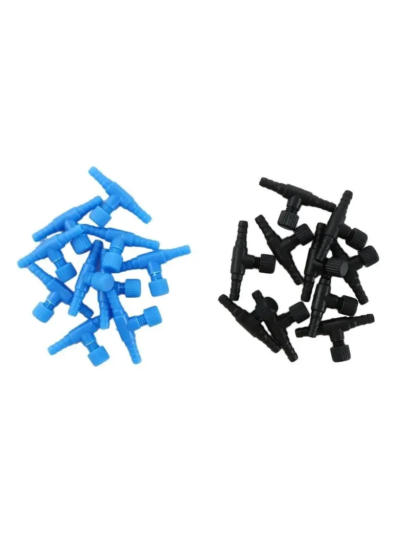 10-Pack Adjustable Air Flow Regulator Valves for 4/6mm Aquarium Tubing