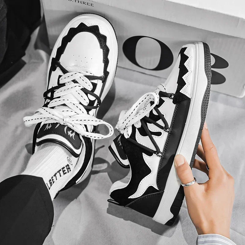 Men Sneakers PU Leather Quality Breathable Comfortable Outdoor Footwear Spring Autumn Tenis Masculino Zapatillas Hombre 5