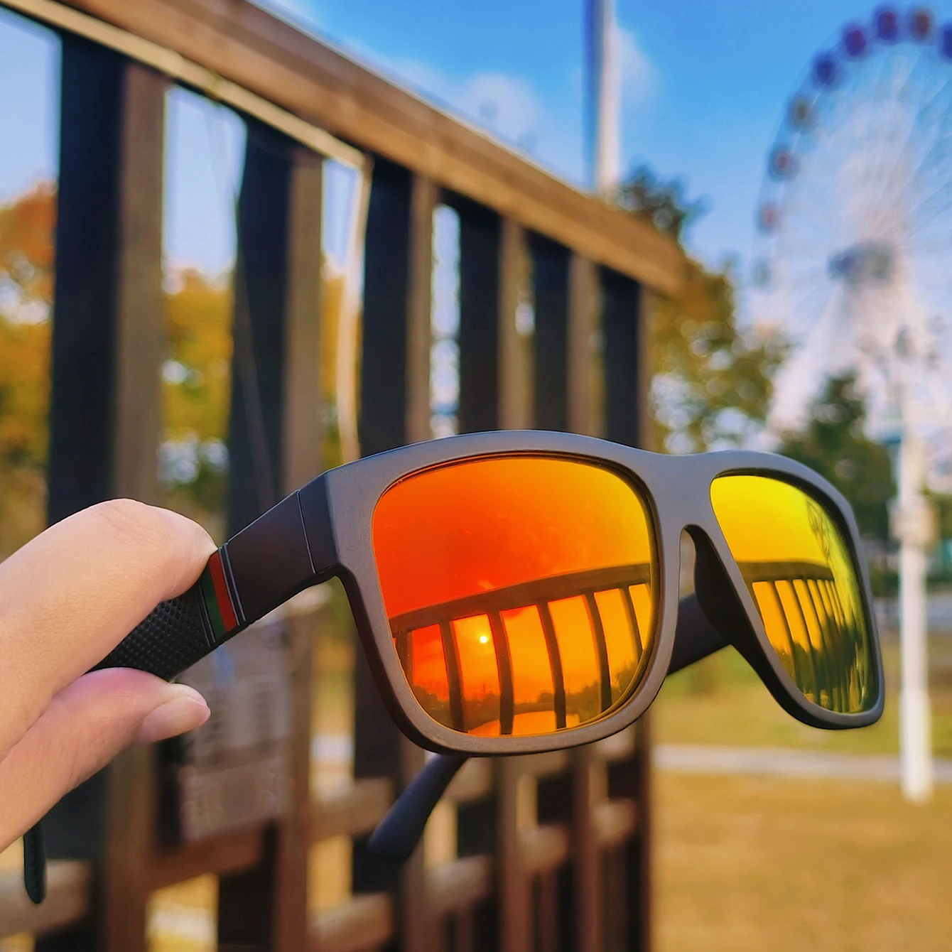Brand Polarized Cycling Sunglasses Large Frame
