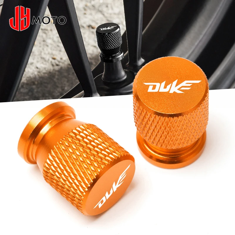 DukeMotorcycleCNCAluminumTyreRimAirPortCoverTireValveWheel