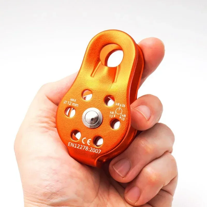 Lifting Rope Pulley Roller Outdoor Climbing Wheels Single Fixed Pulley Caving Exploration Cross Rescue Equipment Accessories 4