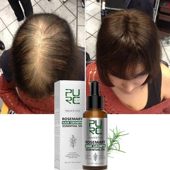 PURC Rosemary Oil Hair Growth Products for Man Women Ginger Anti Hair Loss Fast Regrowth Thicken Oils Scalp Treatment Hair Care