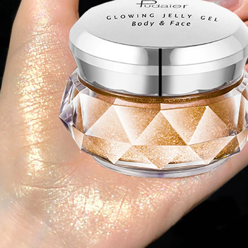 Pink Highlighter Powder Glitter Face Makeup Body Shimmer Pigment Cosmetic High Quality Glow Silver Gold Bronzers Highlighters