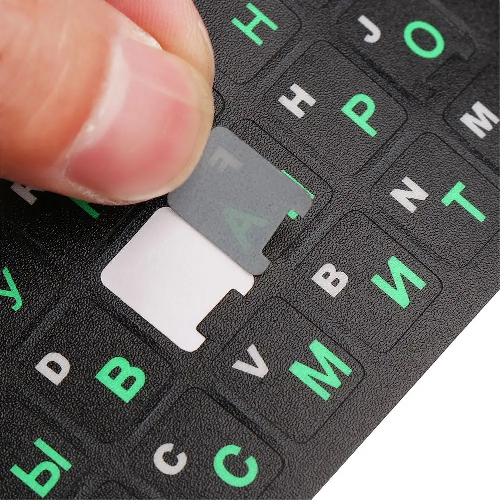 Waterproof PVC Russian Keyboard Stickers