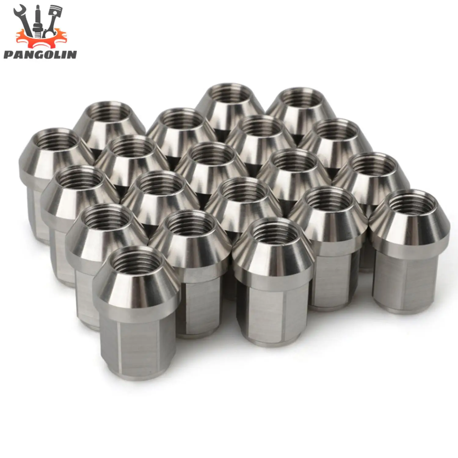 Set of 20 wheel nuts hex 19mm length 35mm m12 1 5 stainless steel lug