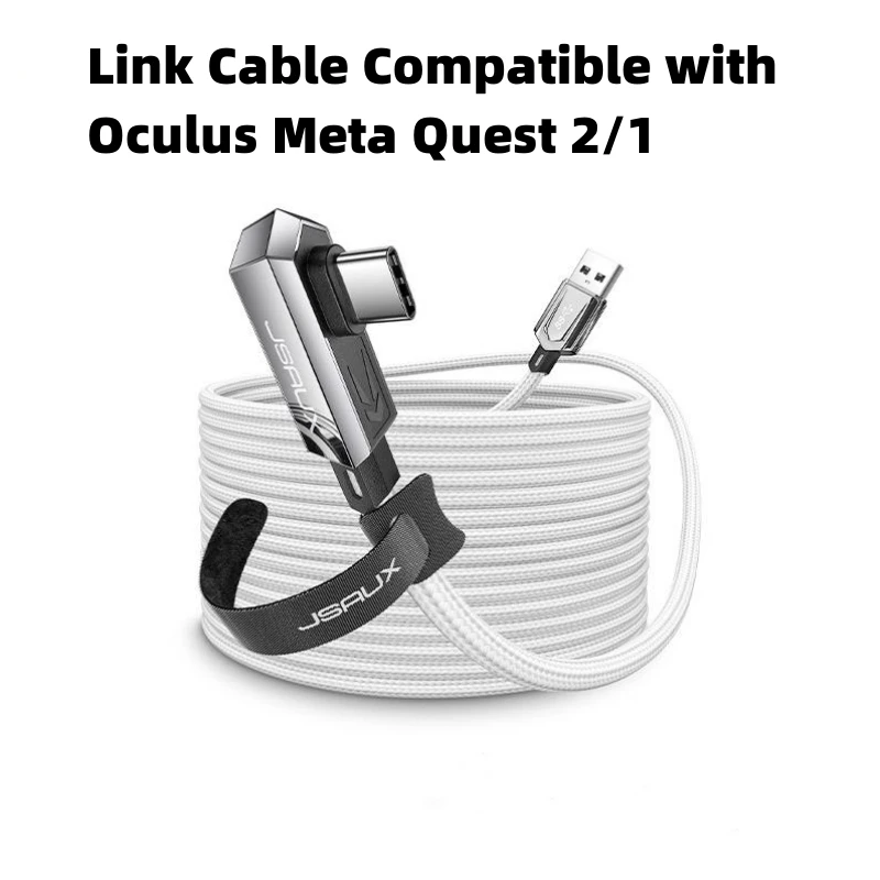 Cavo Di Collegamento 16Ft Per Accessori Oculus Quest 2, Ricarica Durante La Riproduzione Del Cavo Di Ricarica Ad Alta Velocità Usb 3.0 Per Quest 2 1 P
