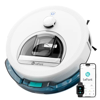 Lefant M330S Robot Vacuum and Mop, Upgraded LiDAR Navigation, 6000Pa Strong Suction , Self-Charge, WiFi/Alexa/APP, Multi-Surface 1