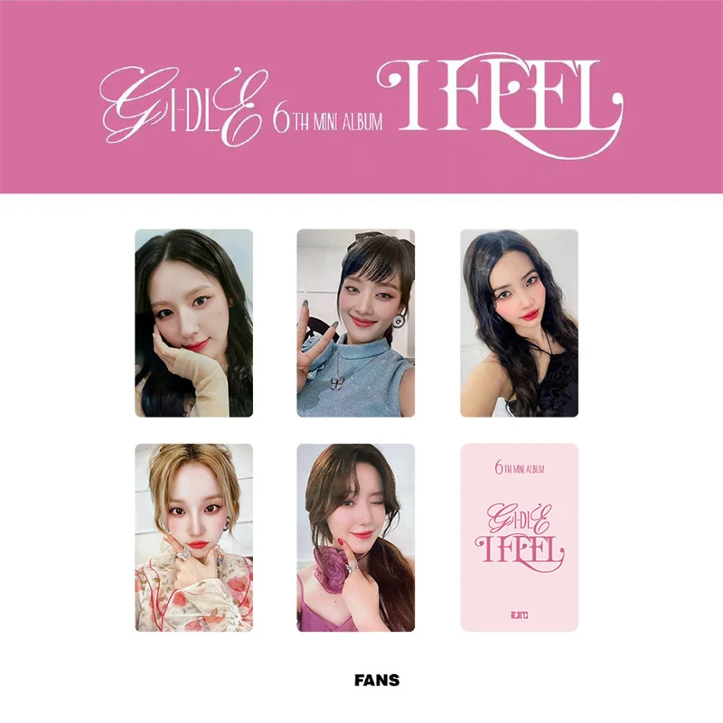 

GIDLE Album Tou2 LOMO Card SONG YUQI SHUHUA MINNIE SOOJIN Minnie (G)I-DLE Fan Collection Gift Card Postcard 5pcs/set KPOP