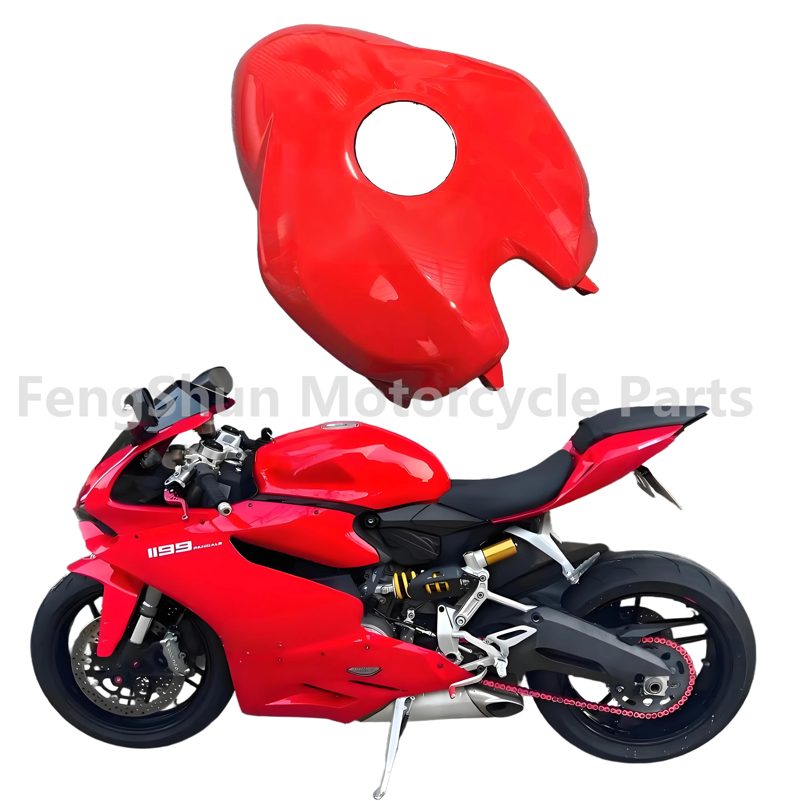 Ducati Panigale V2 950 939 899 1199 959 1299 ABS 플라스틱 오토바이 연료 탱크 페어링 연료 탱크 커버