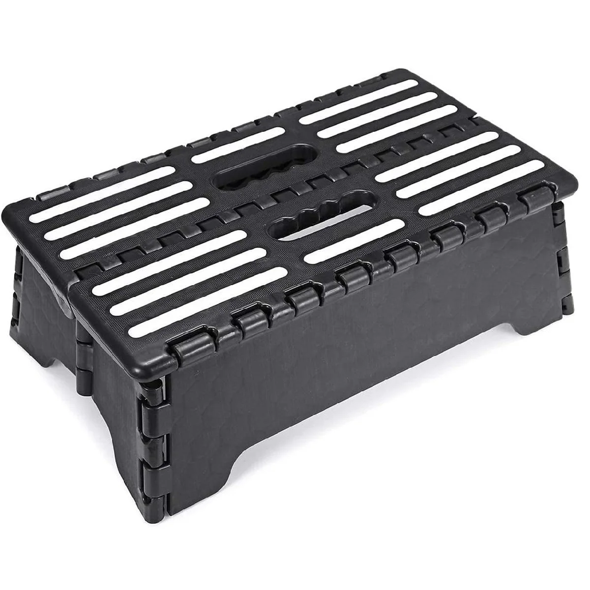 Scala Per Anziani Con Porta Di Casa Antiscivolo, Sgabello Pieghevole Ausiliario A Mezzo Gradino, Sgabello Pieghevole In Plastica Portatile Per Letto, 