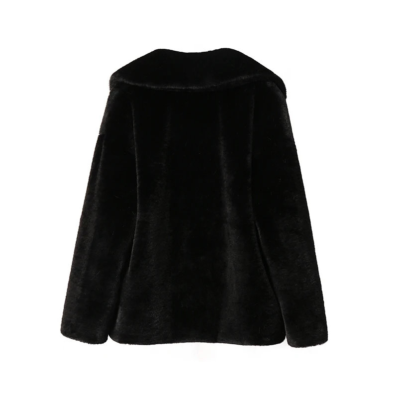 Ins Chic Brand Fashion Long Faux Rabbit Fur Coat Jacket Women Winter Oversized Shaggy Plush Fur Coats Street Girls Overcoat