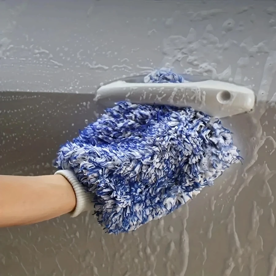 High Density Car Cleaning Tools Glove Ultra Soft Mitt Microfiber Madness Wash Mitt Accessories Easy To Dry Auto Detailing Glove
