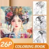 Character Dress UP Coloring Book 26 Pages for Girl Gift Children Graffiti Coloring Picture Painting Books Color Book Adult 1