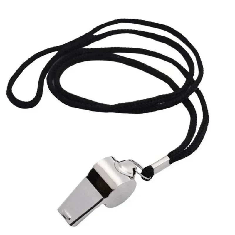 1PC Stainless Steel Whistle First Aid Whistle Soccer Football Basketball Hockey Baseball Sports Referee Survival Outdoor