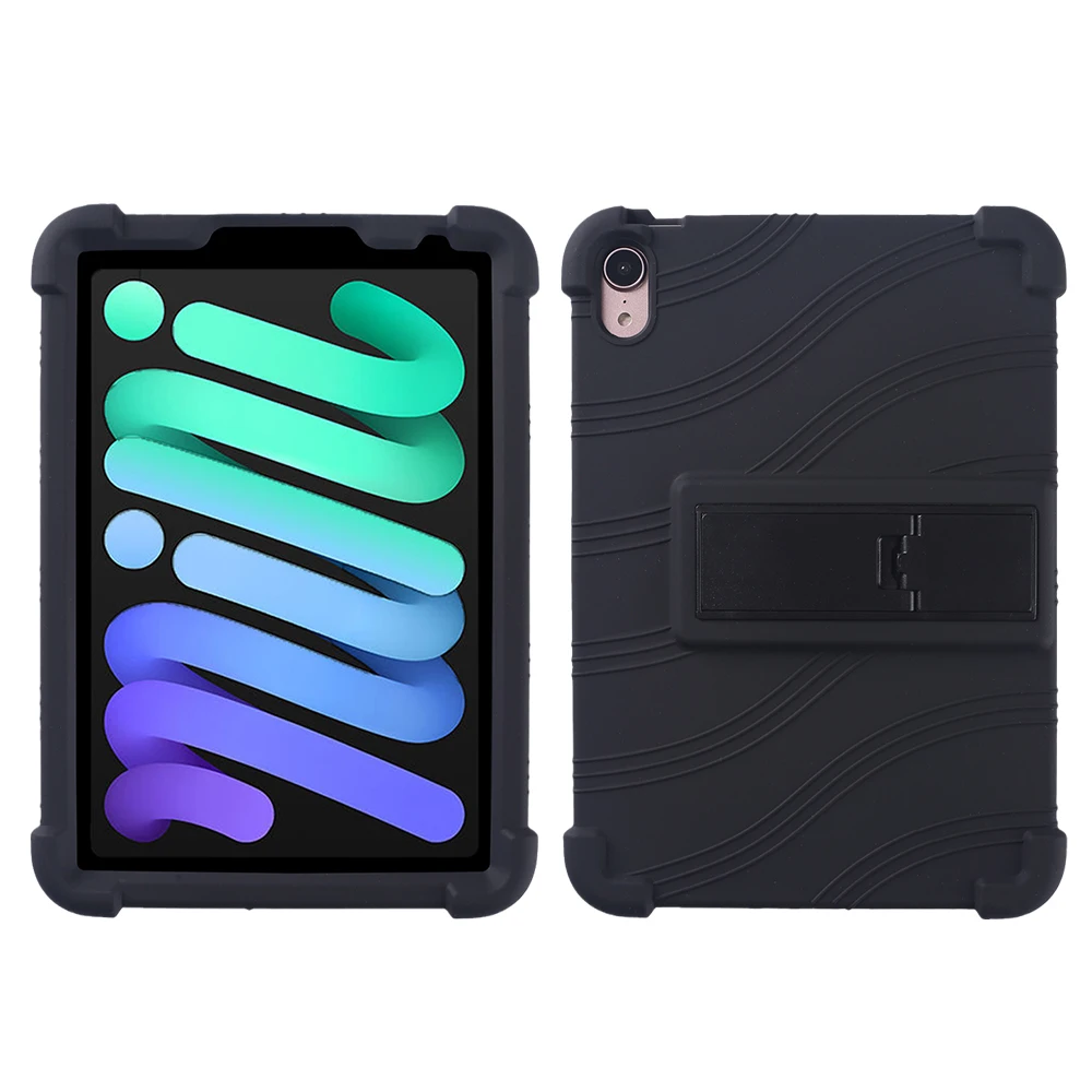 Universal Soft Silicon Stand Cover with Protective Back