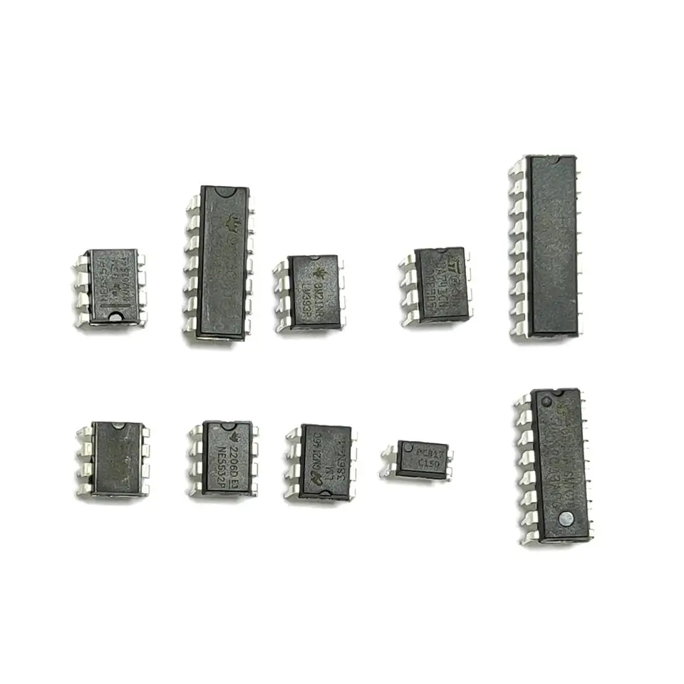 85PCS 10 Types NE555 LM324 LM393 UA741 ULN2803 LM358 LM386 NE5532 ULN2003 PC817 Integrated Circuit DIP IC Combination Chip Kit image 3
