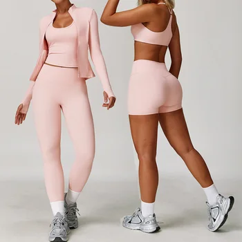 2/3PCS Yoga Suit Women Sports Set Quick-Drying Gym Set Women Tracksuit Running Workout Long Sleeve Sports Shirt Yoga Clothing